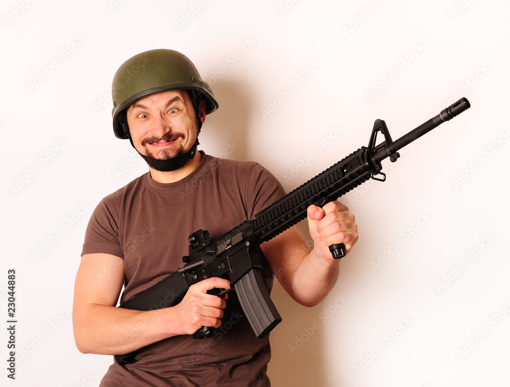Mad armed man Mad armed man