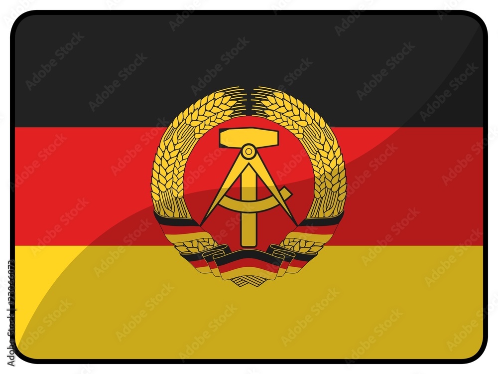 Drapeau De La Stasi (RDA) – AZ FLAG – 90x90cm – Neuf Avec étiquettes