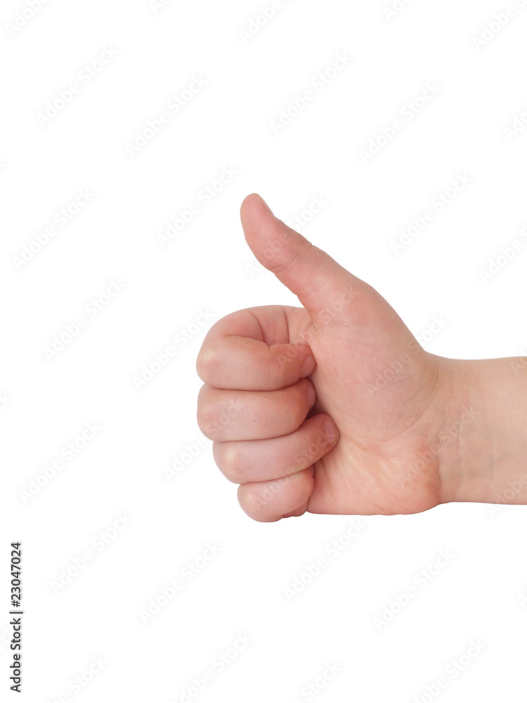 Hand showing ok sign