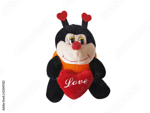 Inscription Love on a heart