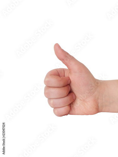 Hand showing ok sign