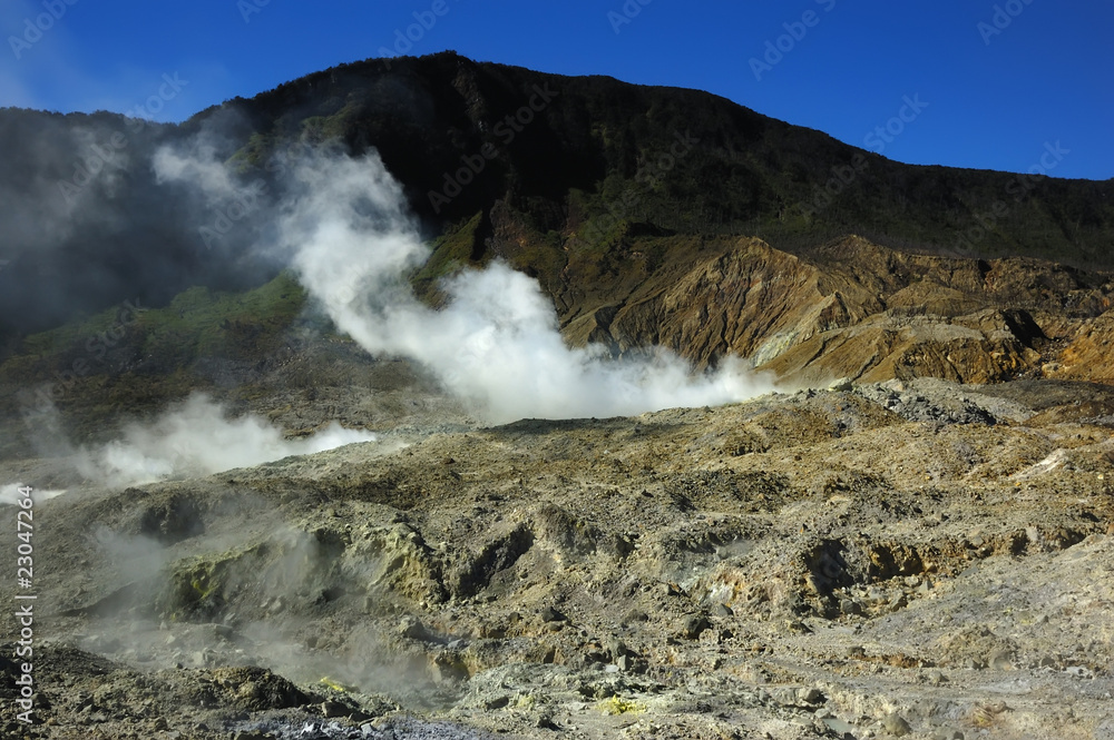 Mount Papandayan Volcanic Crater Mount Papandayan Volcanic Crater