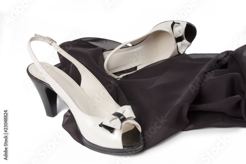 black and white women's shoes