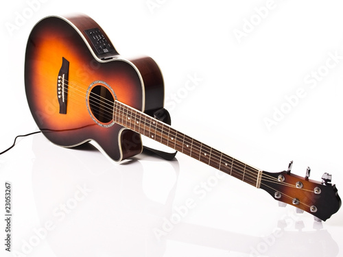 Acoustic and electric guitar