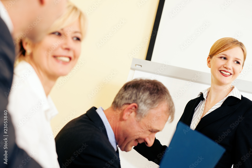 Business presentation in meeting Business presentation in meeting