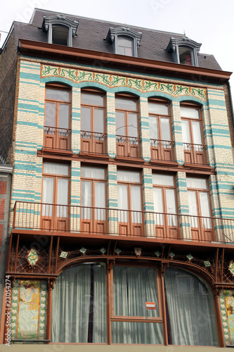 Art Deco building Namur Town Wallonia Belgium Europe © ANADEL