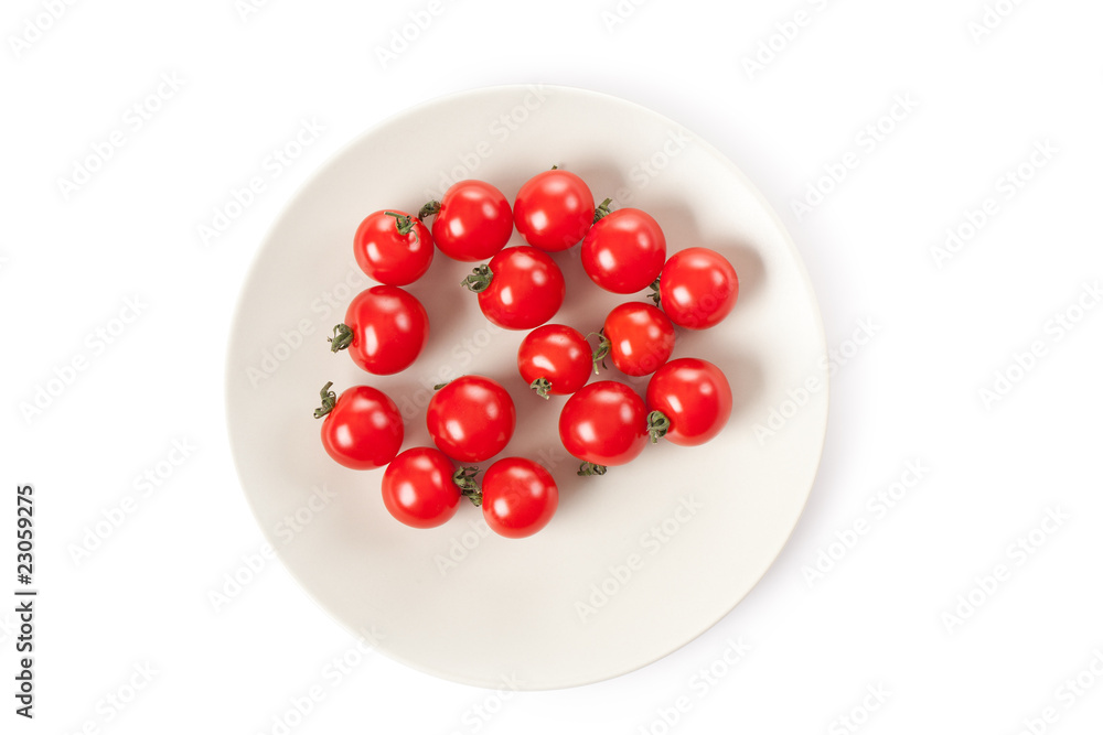 cherry tomatoes on plate