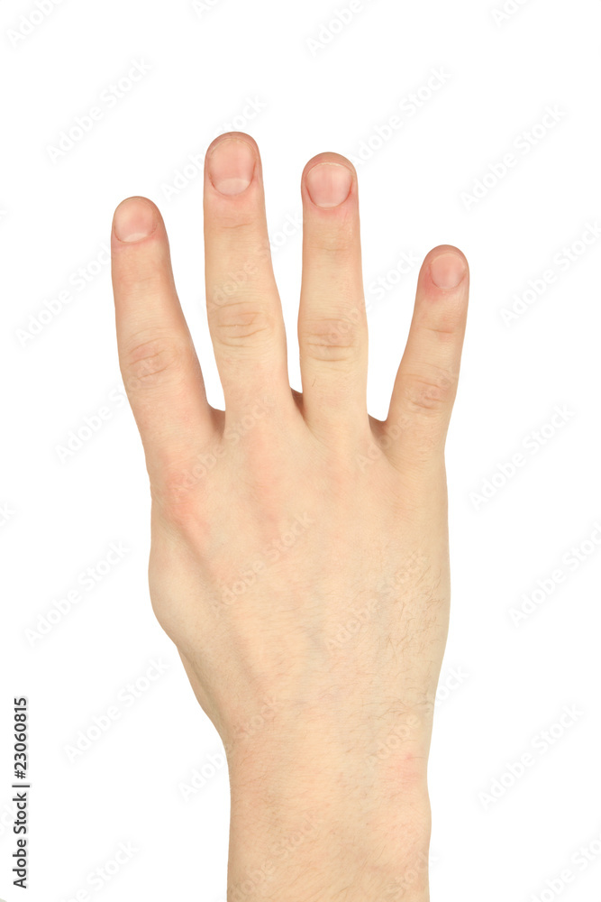 four finger hand gesture four finger hand gesture