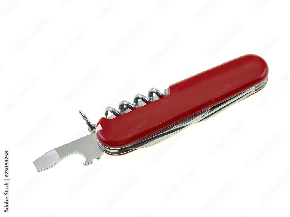 multi purpose pocket knife isolated on white background multi purpose pocket knife isolated on white background