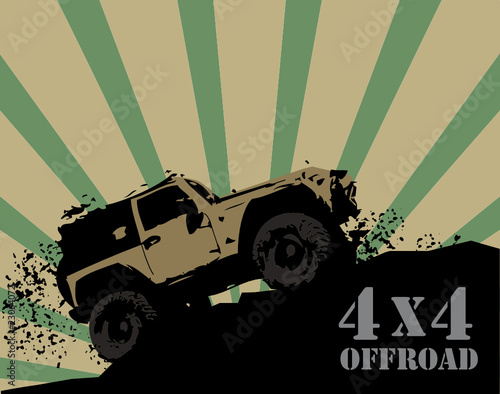 Off-road background, vector