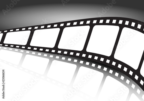 Film strip reflected illustration