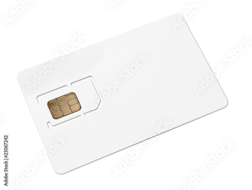 Blank mobile sim card