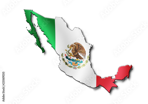 Cartina Messico #23069030