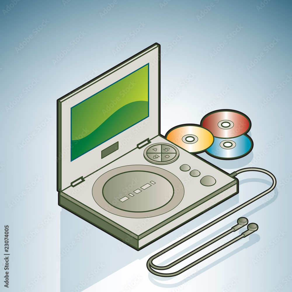 Fototapeta premium Portable DVD player