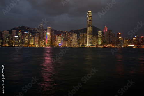 Nachtaufnahme von Hong Kong