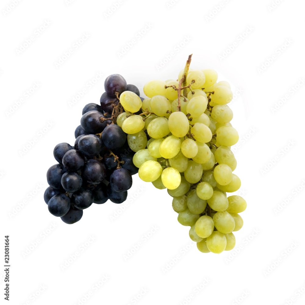 red grape and white grape