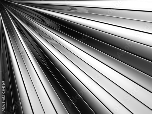 Abstract silver aluminium stripe background photo