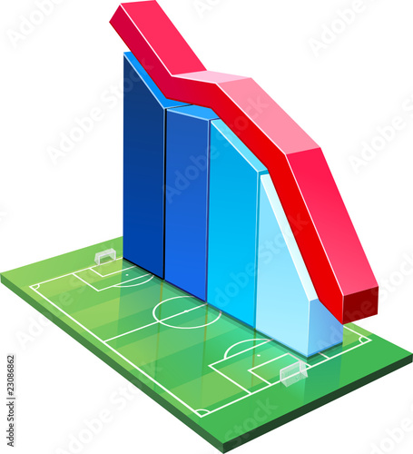 Statistiques sur le football à la baisse (détouré)