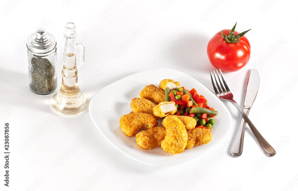 Chicken with side-dish Chicken with side-dish