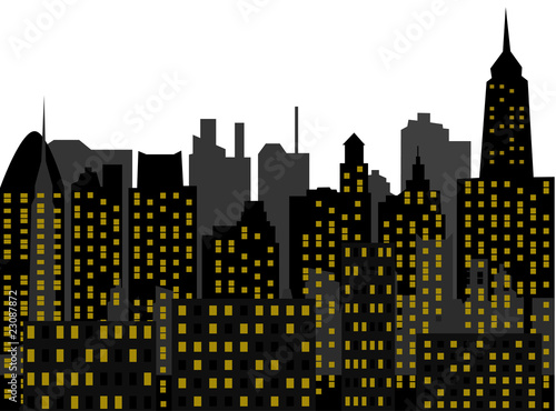 skyscrapers - metropolis - vector