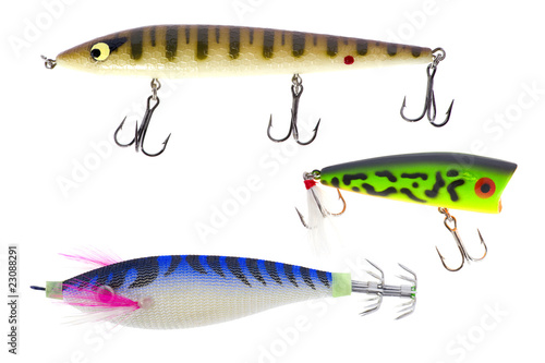 fishing baits isolated