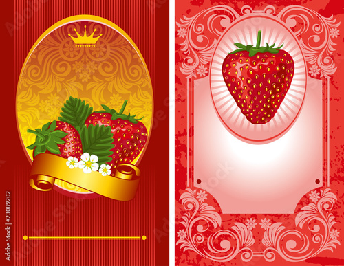 strawberry label