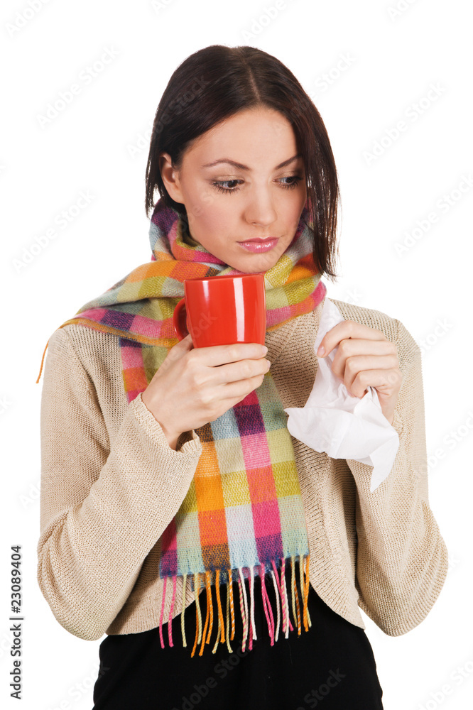 Yougn beautiful woman with a cup of tea Yougn beautiful woman with a cup of tea