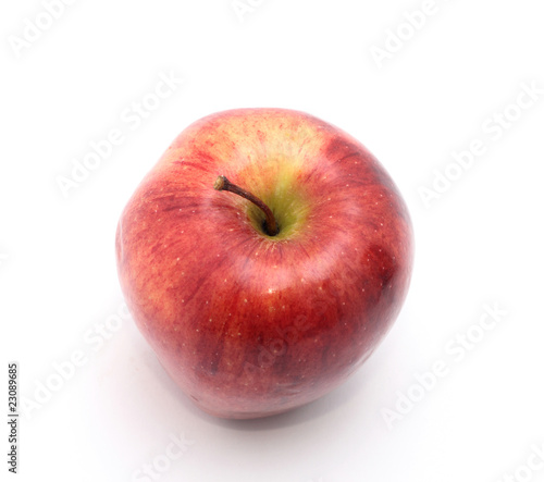single apple isolated on white.