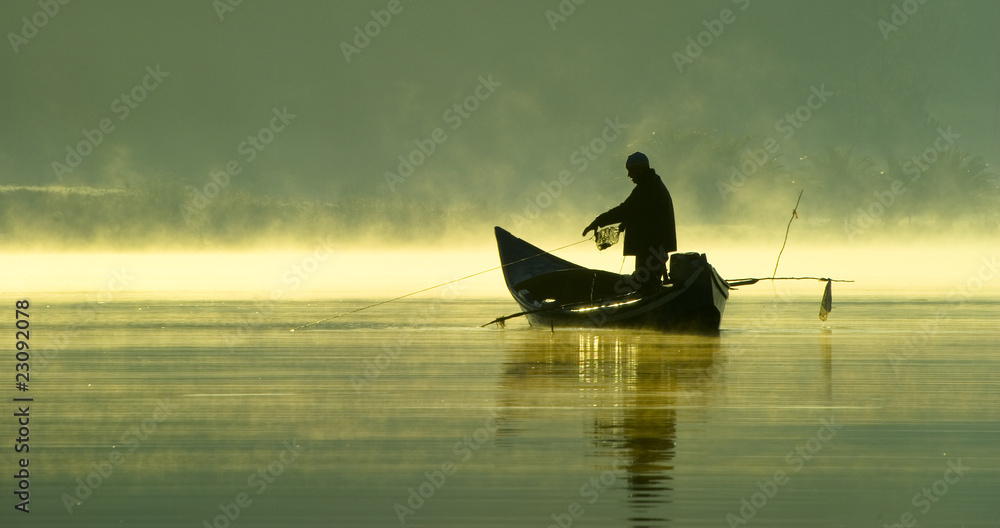 Naklejka premium Fishing