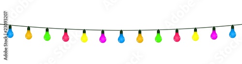 Guirlande d'ampoules colorées