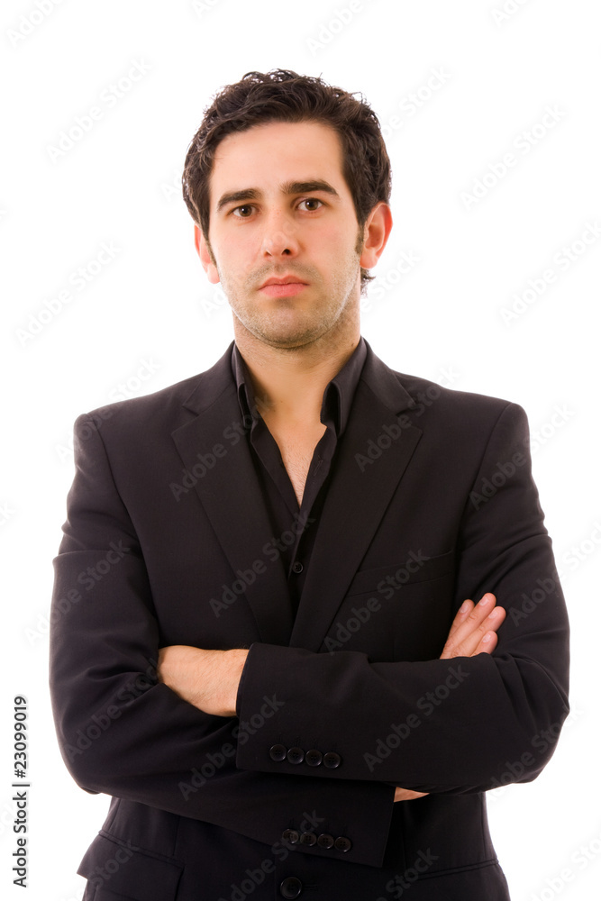 young business man portrait isolated on white young business man portrait isolated on white