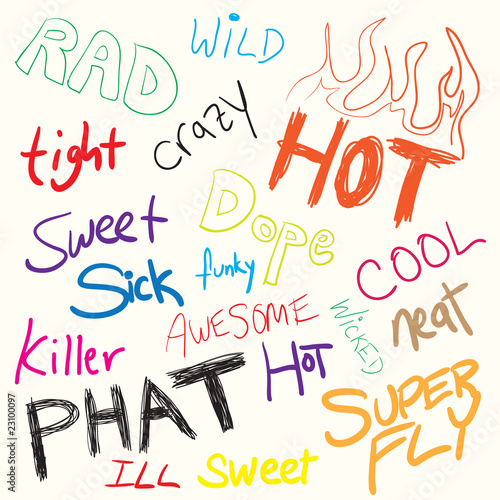 Slang Words Doodles