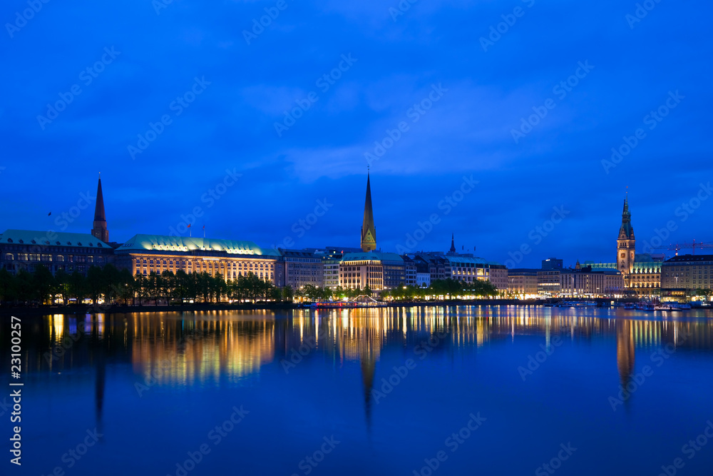 Obraz premium Alster, Hamburg
