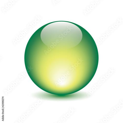 icona sfera luce verde