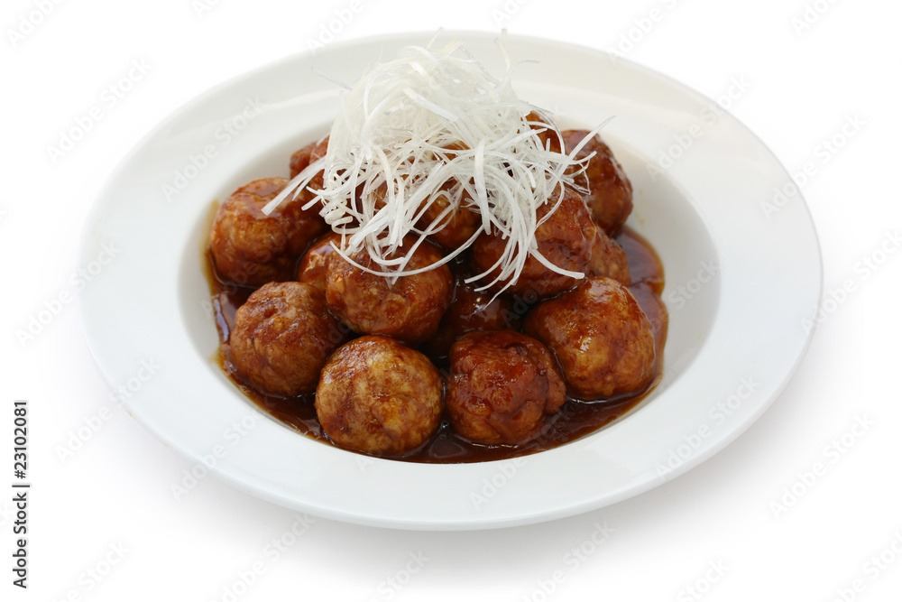 Chinese sweet and sour meatballs
