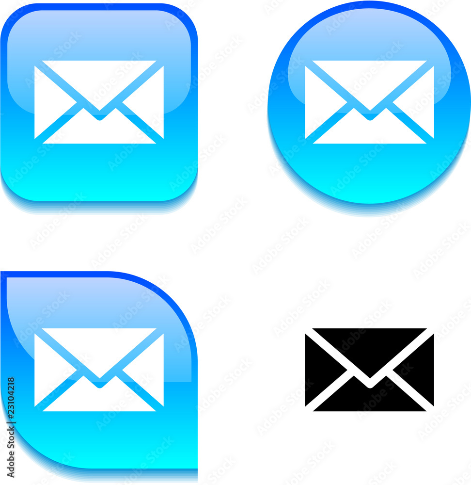 mail glossy button. mail glossy button.