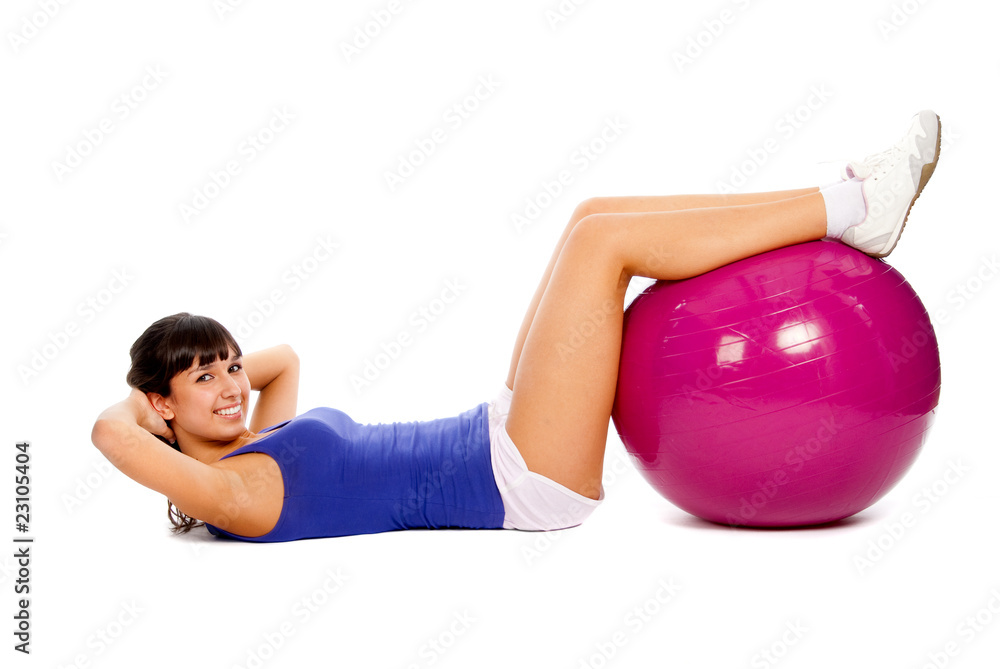 Fototapeta premium Fitness on the ball