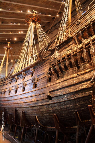 ancient ship at vasa museum, stockholm, sweden