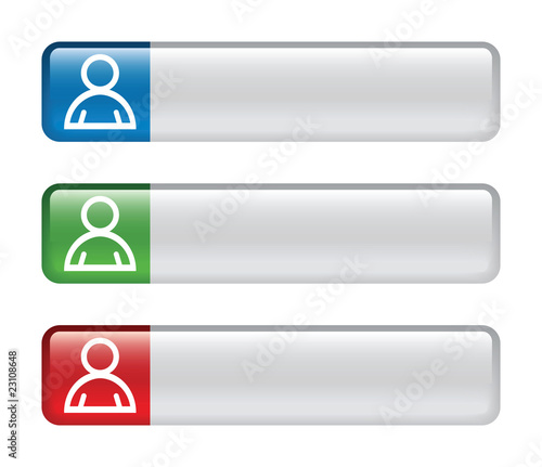 Bild auf Leinwand web navigation, web buttons, vector illustration
