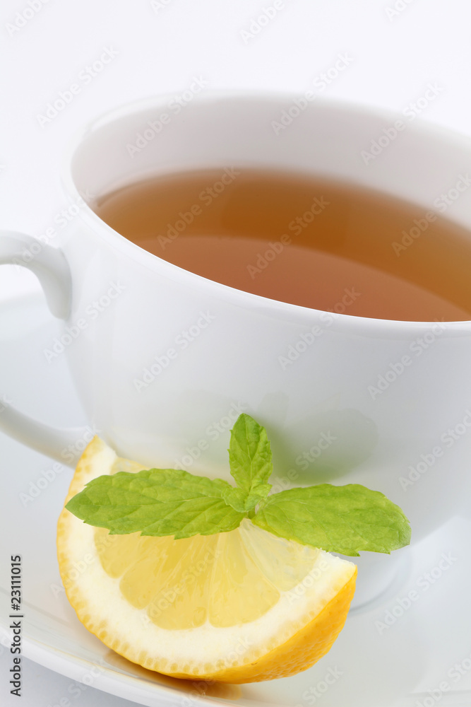 Mint tea with lemon Mint tea with lemon