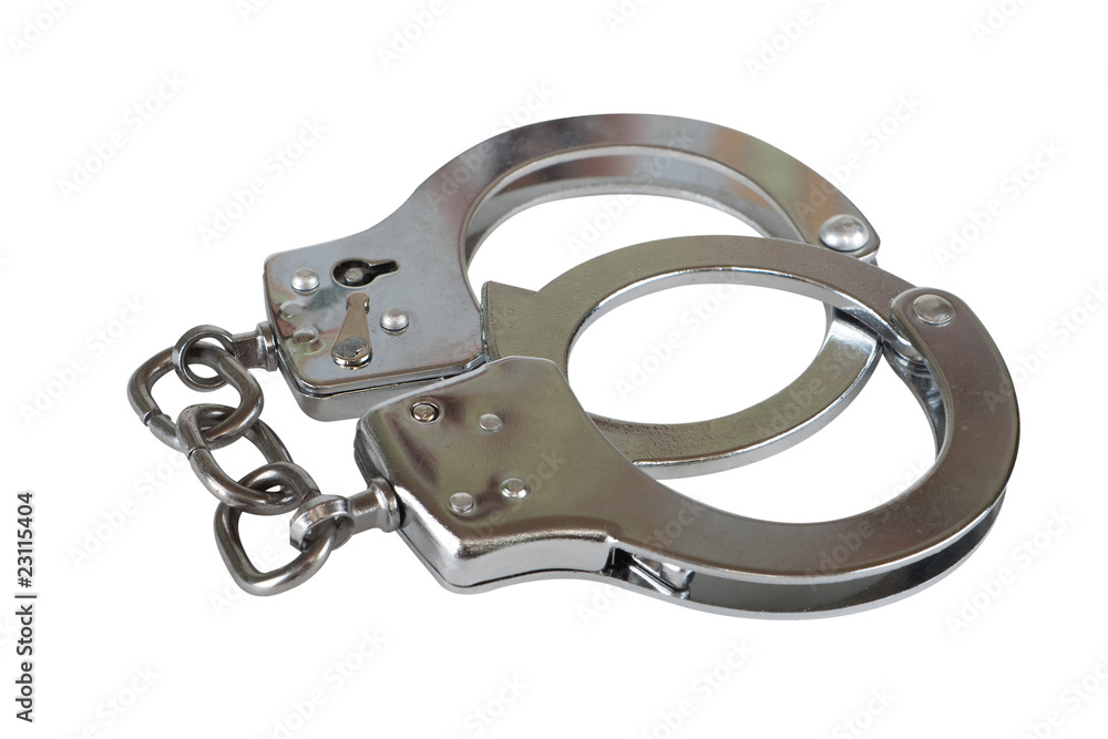 Obraz premium Handschellen mit exaktem Beschneidungspfad