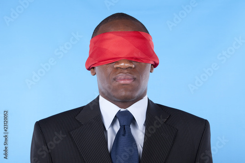 blindfold african businessman © Helder Almeida