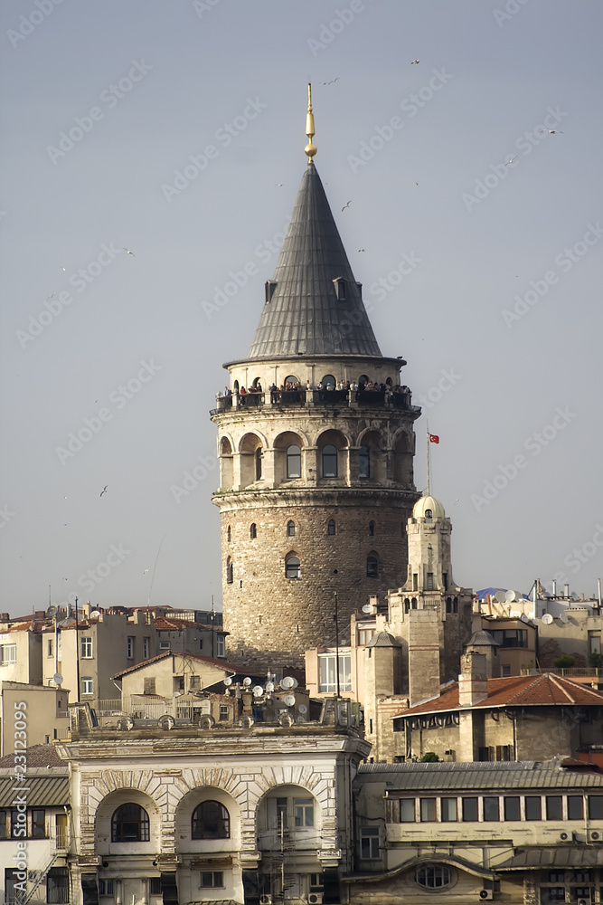 Galata Tower Istanbul Wall Art, Turkey Wall Canvas, istanbul Home Decor, Turkey Wall Decor, Istanbul Galata Canvas, buy Travel Canvas Set Panels