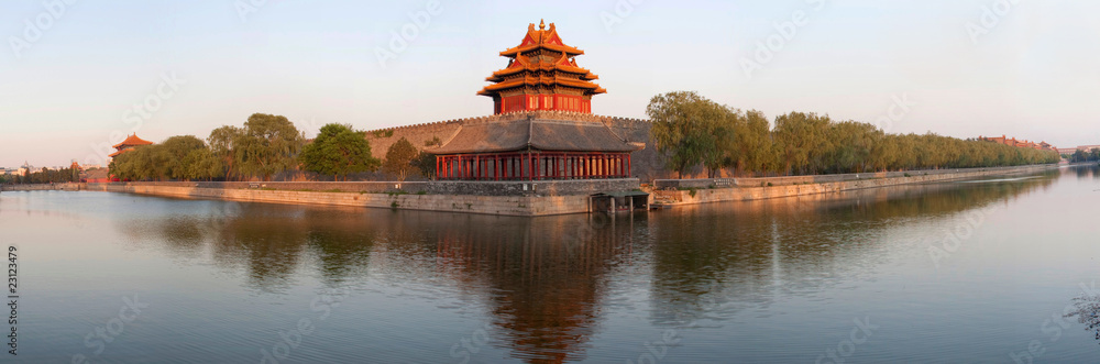 Forbidden city in Beijing viewed from Jinshan Park Forbidden city in Beijing viewed from Jinshan Park