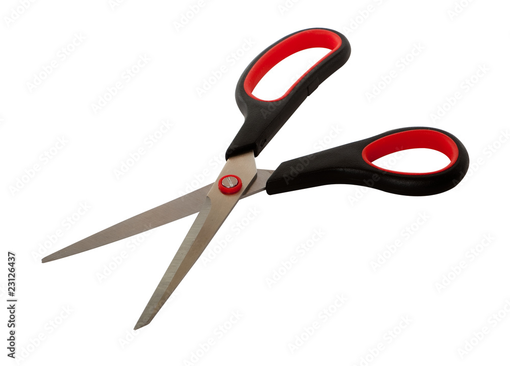scissors with hand made clipping path scissors with hand made clipping path