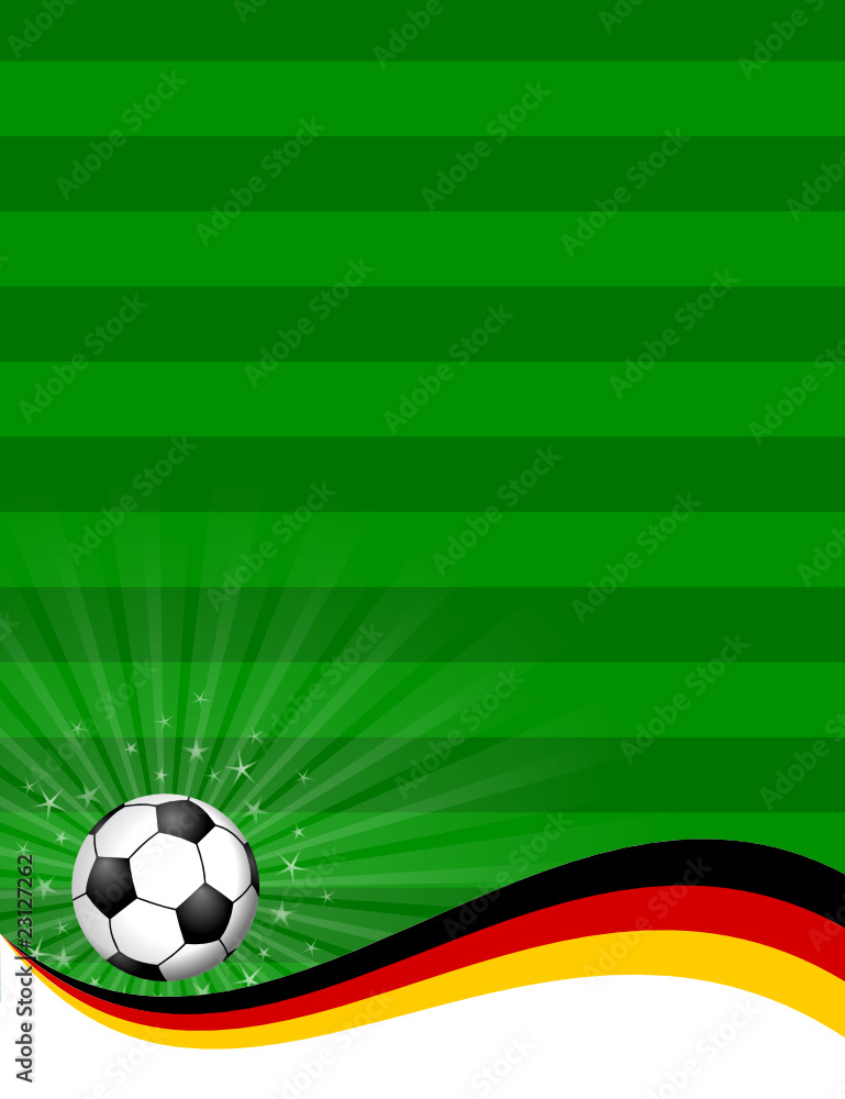 Fototapeta plakat fussball(feld) deutschland II