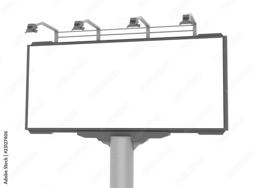 Obraz premium Empty advertisement hoarding