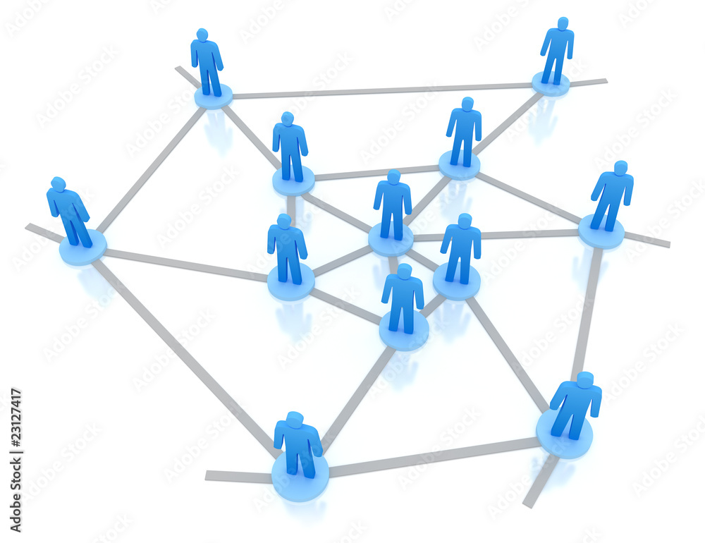 Spiral business network concept, isolated on white. Spiral business network concept, isolated on white.