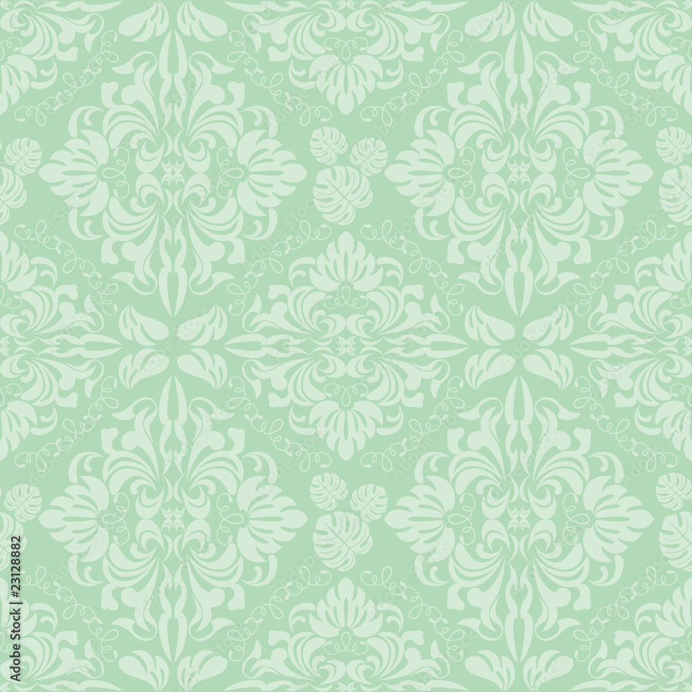 Seamless green floral Pattern Seamless green floral Pattern
