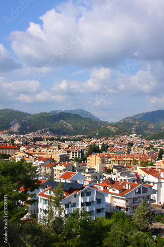 The popular resort city of Marmaris in Turkey